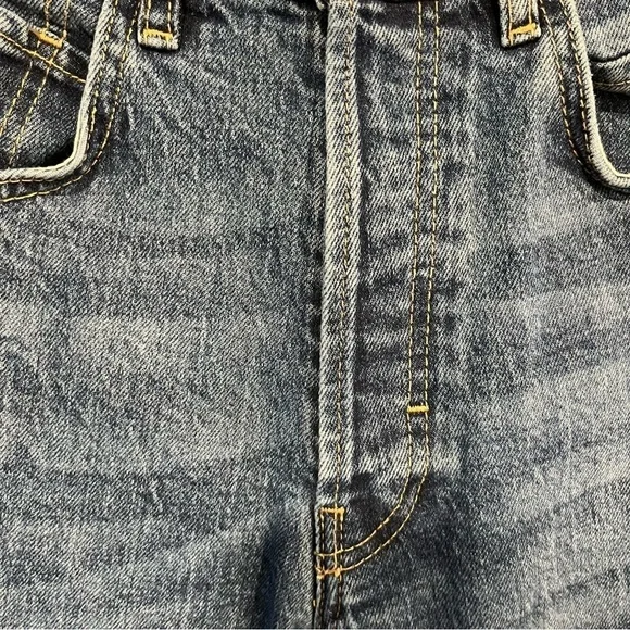 We The Free Lasso High Rise Button Fly Straight Leg Jeans 24 - Picture 5 of 14